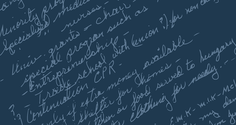 Mr. Kauffman's handwriting