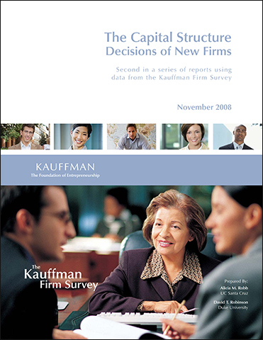 The Capital Structure Decisions of New Firms | The Kauffman Firm Survey (KFS)