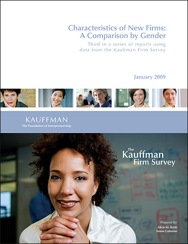 Characteristics of New Firms: A Comparison by Gender | The Kauffman Firm Survey (KFS)