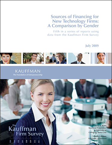 Sources of Financing for New Technology Firms: A Comparison by Gender | The Kauffman Firm Survey (KFS)