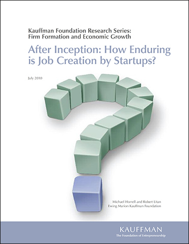 After Inception: How Enduring is Job Creation by Startups? | Firm Formation and Economic Growth