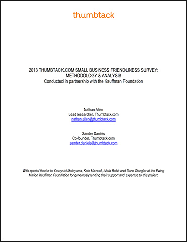 Thumbtack.com Small Business Survey: Methodology & Analysis