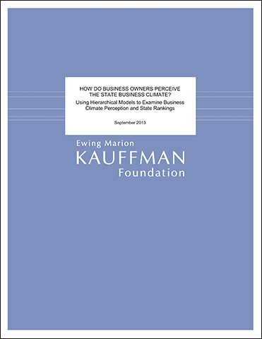 How Do Business Owners Perceive The State Business Climate? Using Hierarchical Models to Examine Business Climate Perception and State Rankings