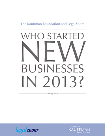 Who Started New Business in 2013?