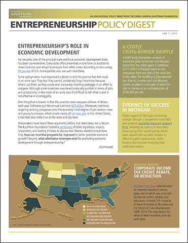Entrepreneurship’s Role in Economic Development | Entrepreneurship Policy Digest