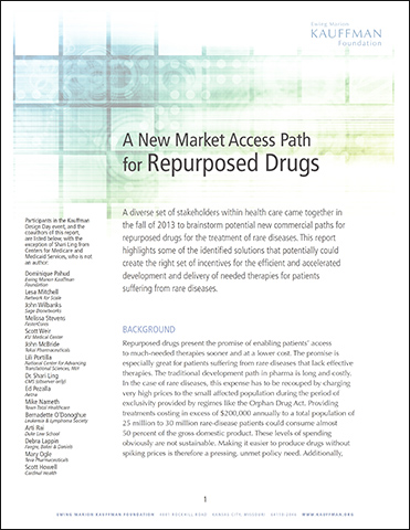 A New Market Access Path for Repurposed Drugs