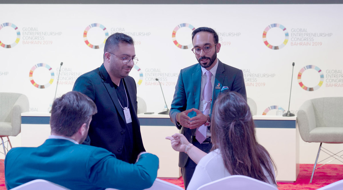 Esam Hammad (right) at GEC