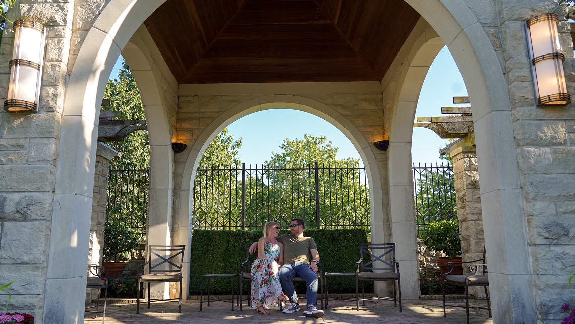 Couple in the garden