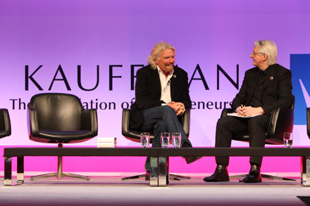 Richard Branson and Mike Southon at GEC