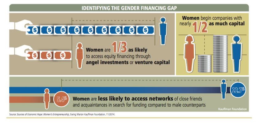 Identifying the Gender Financing Gap infographic