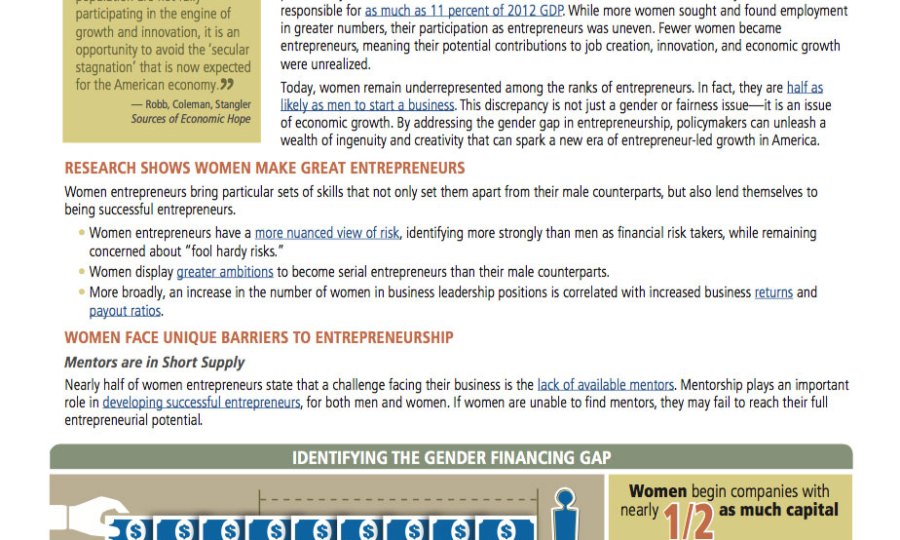 ESHIP Policy Digest: Women in Entrepreneurship