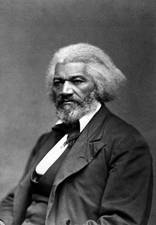 A photo of Frederick Douglass.