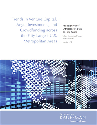 Trends in Venture Capital, Angel Investments, and Crowdfunding across the Fifty Largest U.S. Metropolitan Areas | Annual Survey of Entrepreneurs Data Briefing Series