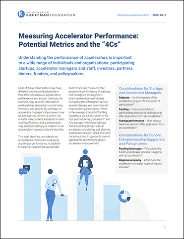 Kauffman Issue Brief: Measuring Accelerator Performance