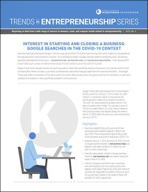 Kauffman Trends in Entrepreneurship 6: Interest in Starting and Closing a Business: Google Searches in the COVID-19 Context | Trends in Entrepreneurship, No. 6 Interest in Starting and Closing a Business: Google Searches in the COVID-19 Context