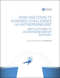 How has COVID-19 Changed Challenges for Entrepreneurs? Implications for Entrepreneurship Support