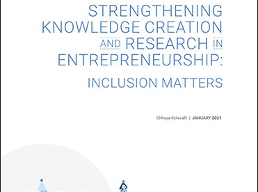Strengthening Knowledge Creation and Research in Entrepreneurship: Inclusion Matters