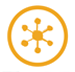 Goal 4, yellow icon with an neuron symbol in the center