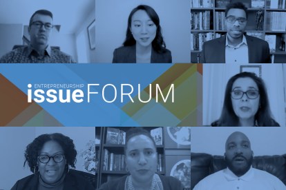 Entrepreneurship Issue Forum webinar participants