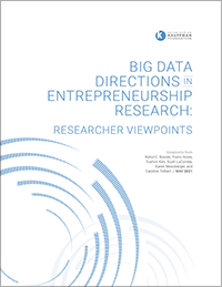 Kauffman Big Data Directions report cover
