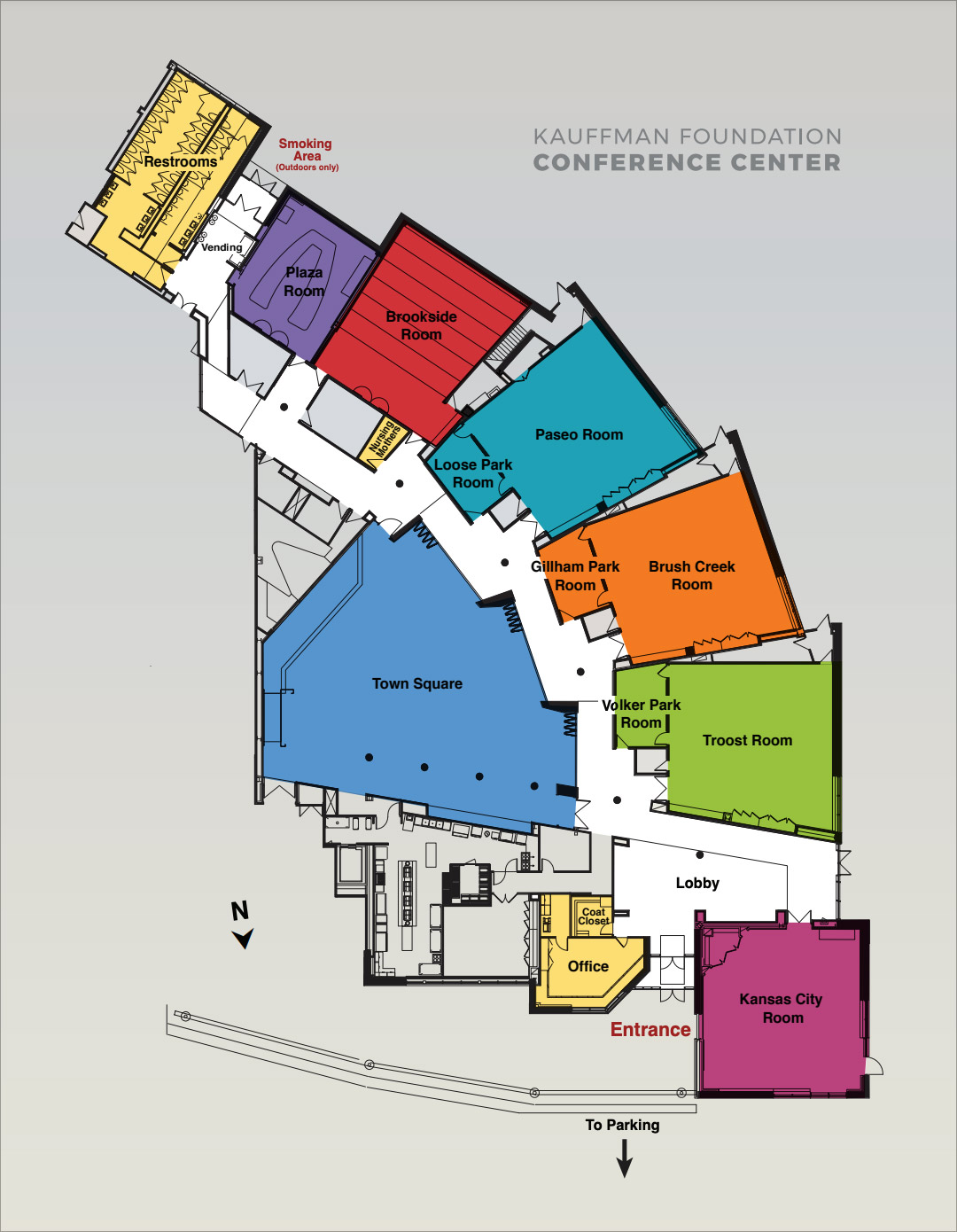 Kauffman Foundation Conference Center building map
