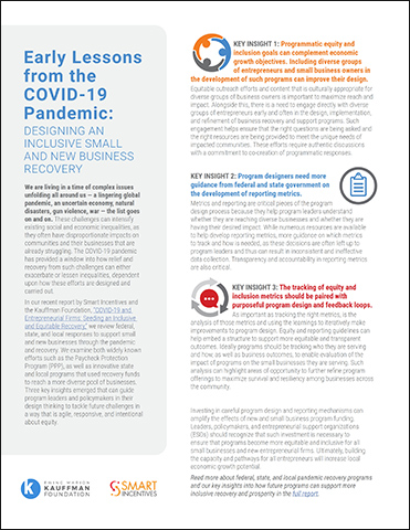 Early Lessons From the COVID-19 Pandemic | One-Pager