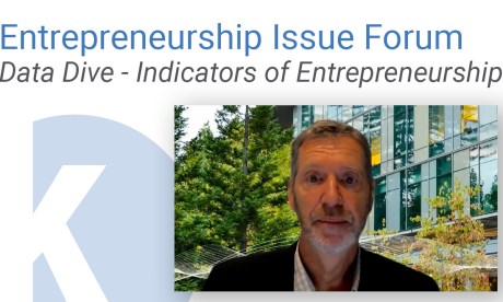 A video still from the June 2022 Entrepreneurship Issue Forum, "Kauffman Entrepreneurship Forum: Data Dive – Indicators of Entrepreneurship"