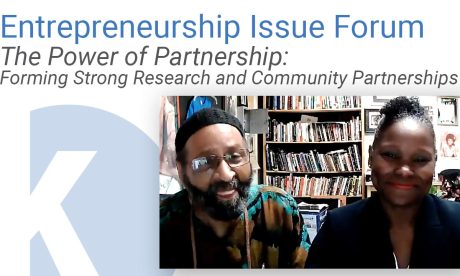 A video still from the September 2022 Entrepreneurship Issue Forum, "Kauffman Entrepreneurship Forum: The Power of Partnership"
