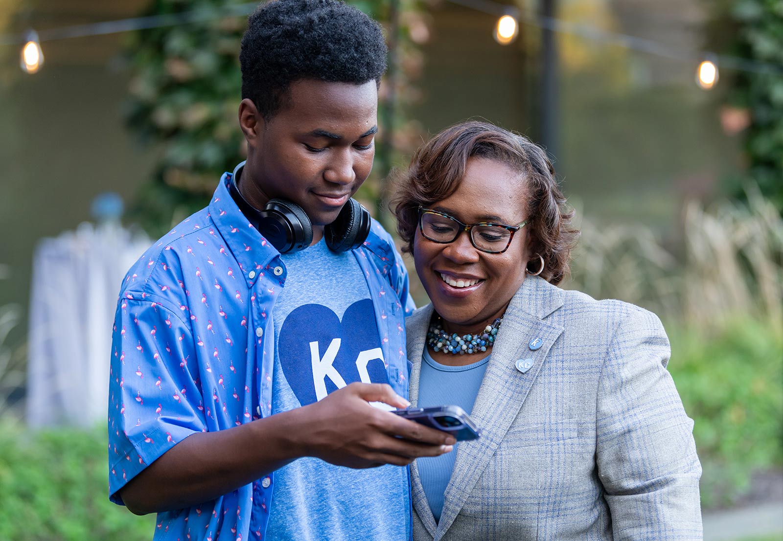 Dr. DeAngela Burns-Wallace with her son, Xavier.