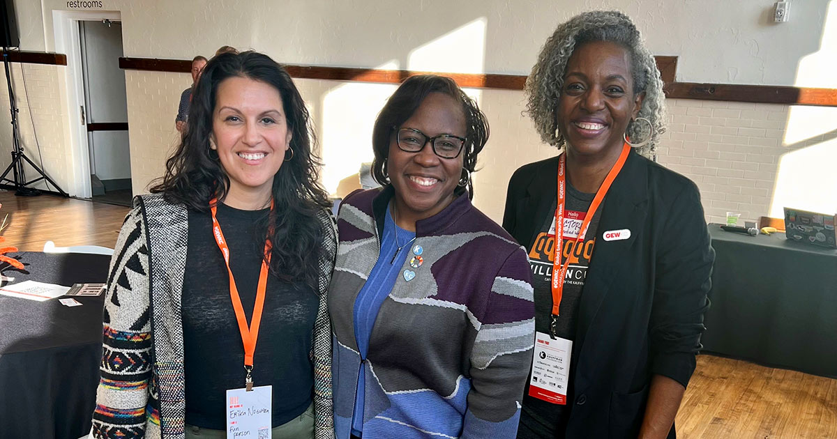 Erika Noguera, Dr. Burns-Wallace, and Victoria Campbell Osborne at GEWKC