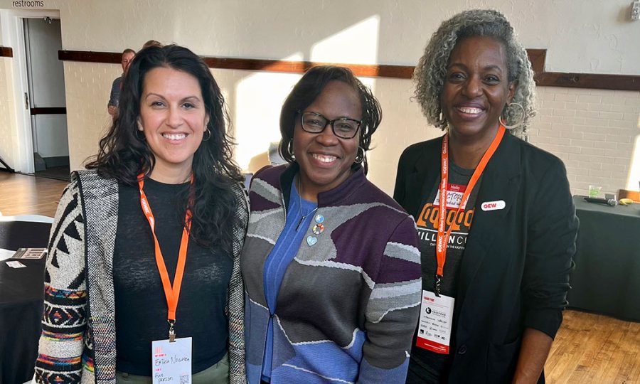 Erika Noguera, Dr. Burns-Wallace, and Victoria Campbell Osborne at GEWKC