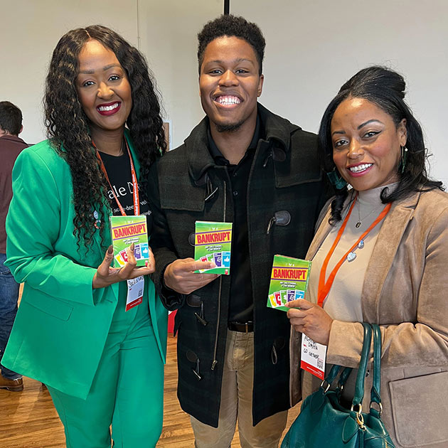 Shakia Webb, AJ Taylor, and Alayna Smith at 1 Million Cups during GEWKC