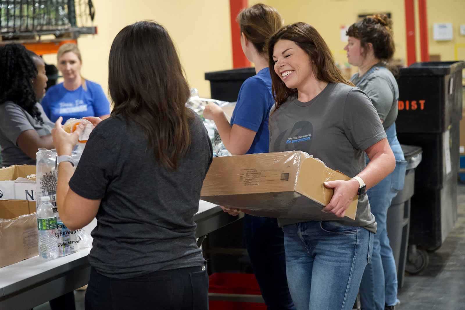 Kauffman associates volunteer at Harvesters in Kansas City, Missouri.