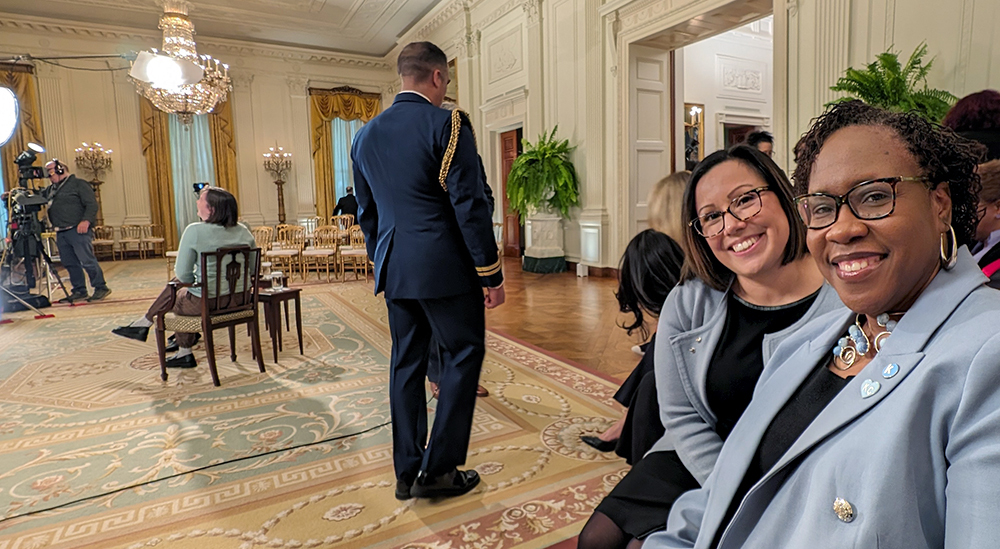 Dr. DeAngela-Burns-Wallace and Dr. Susan Klusmeier attend the Women Mentoring Women event with the First Lady at the White House in Washington, D.C.