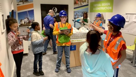Young people in Kansas City during a field trip to Junior Achievement's BizTown