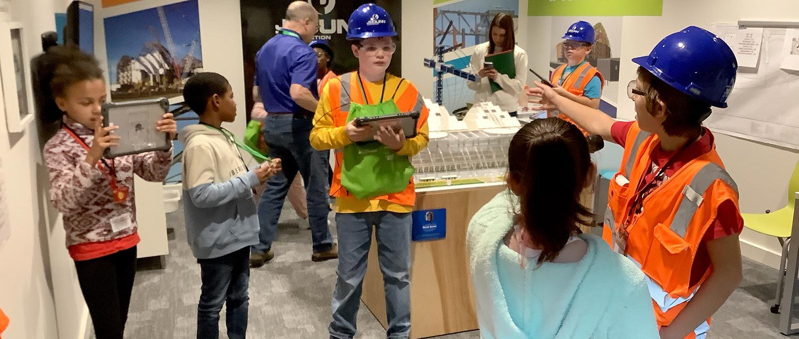 Young people in Kansas City during a field trip to Junior Achievement's BizTown