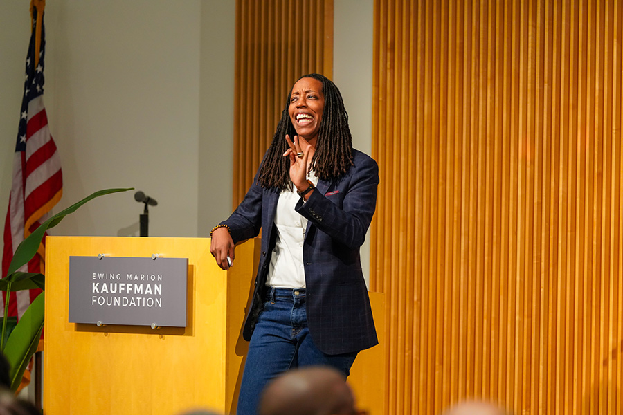 Keynote speaker at the 2024 Amplify Conference in Kansas City, Missouri.