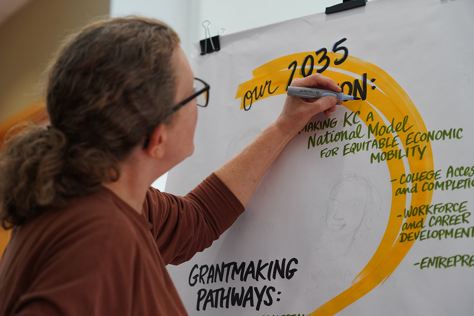 Researchers at the inaugural Economic Mobility, Research, and Data Forum in November 2024 at the Kauffman Foundation in Kansas City, Missouri