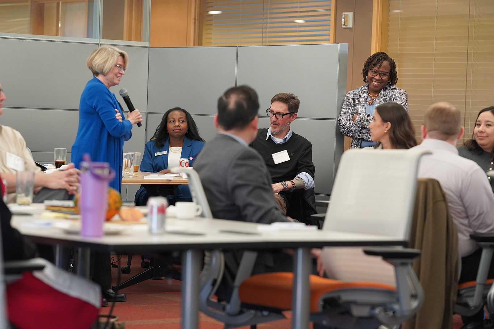 Researchers at the inaugural Economic Mobility, Research, and Data Forum in November 2024 at the Kauffman Foundation in Kansas City, Missouri