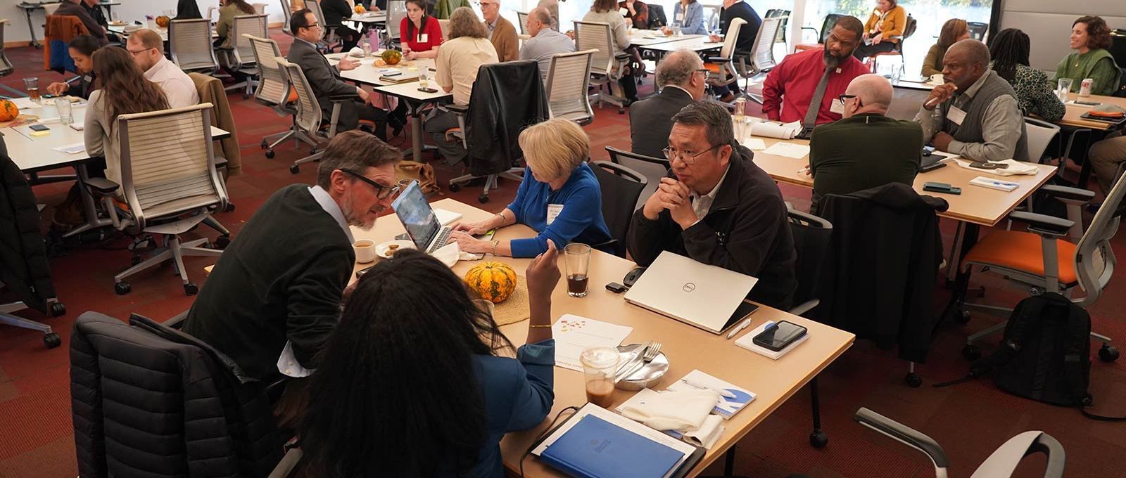 Researchers at the inaugural Economic Mobility, Research, and Data Forum in November 2024 at the Kauffman Foundation in Kansas City, Missouri