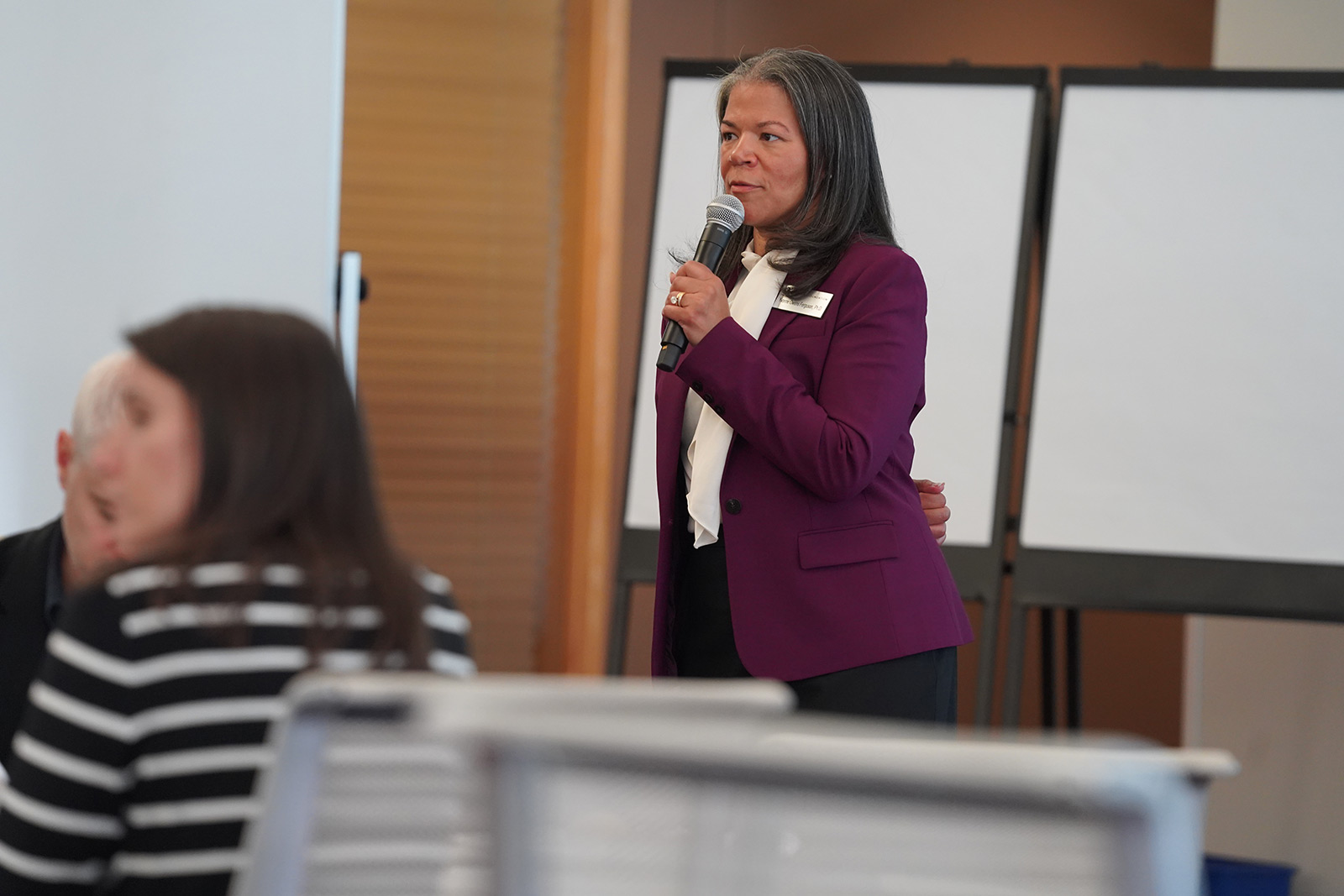 Dr. Yvonne Owens Ferguson speaks at the Economic Mobility, Research, and Data Forum.