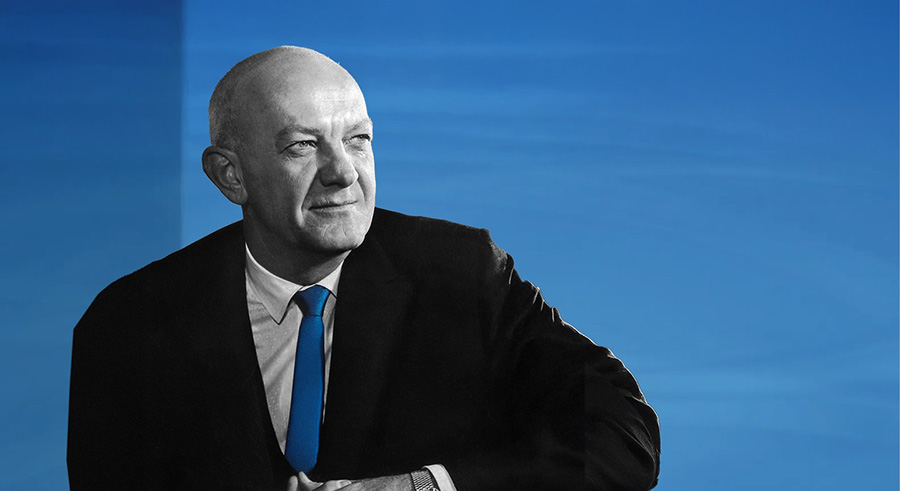 A portrait of Ewing Marion Kauffman