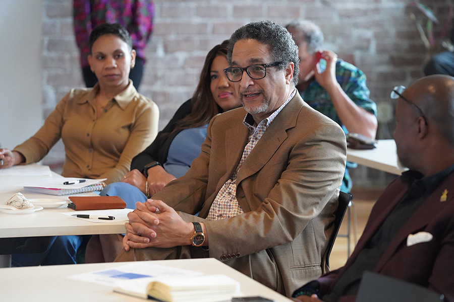 Community engages with Kauffman Foundation leadership during listening tour
