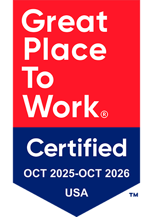Great Place to Work Certified, October 2025-October 2026