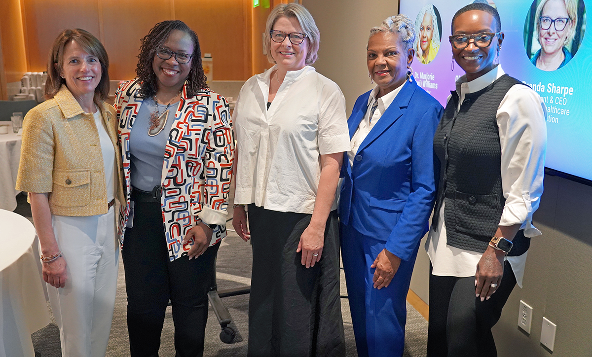 Fireside chat at the Kauffman Foundation featuring women leaders in philanthropy, 2026.