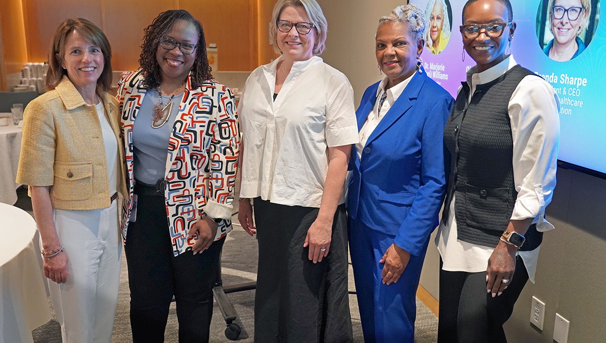 Fireside chat at the Kauffman Foundation featuring women leaders in philanthropy, 2026.