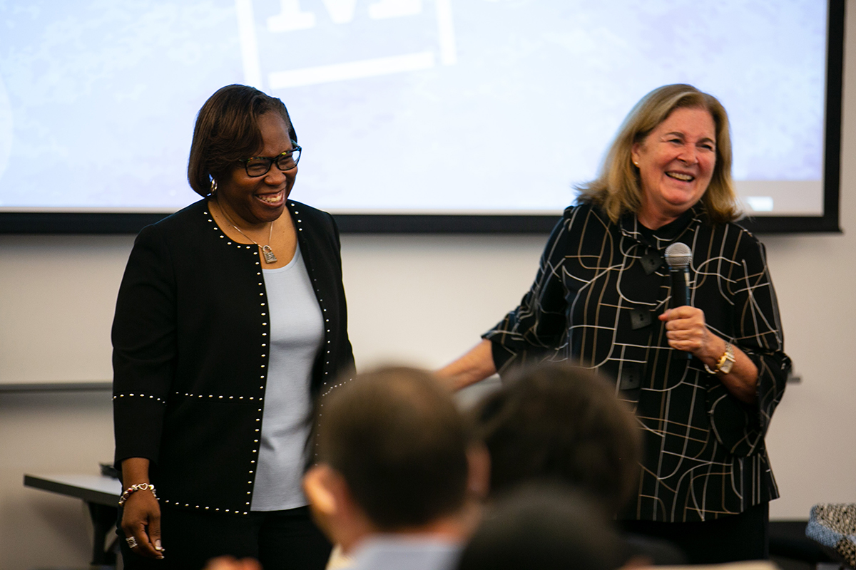 Dr. DeAngela Burns-Wallace and Esther George