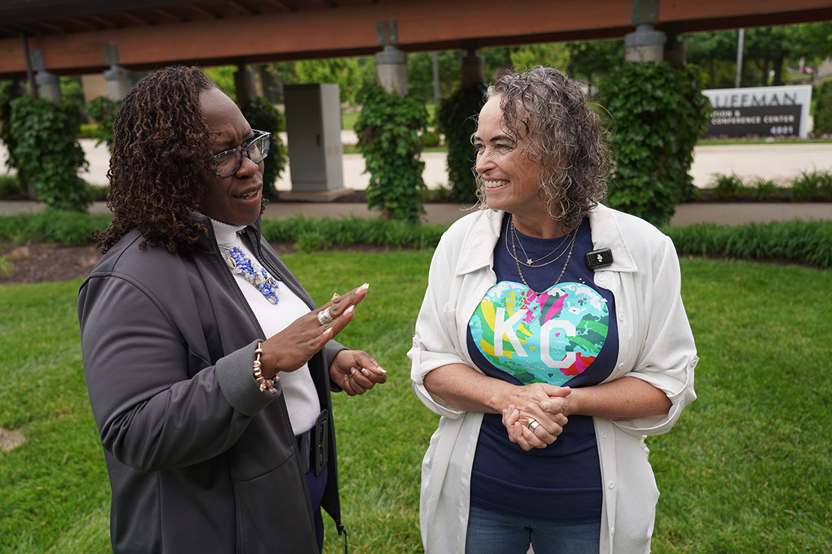 Dr. DeAngela Burns-Wallace and Jenn Vogel