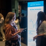 Attendees examine data and insights from the Kauffman Indicators of Early-Stage Entrepreneurship