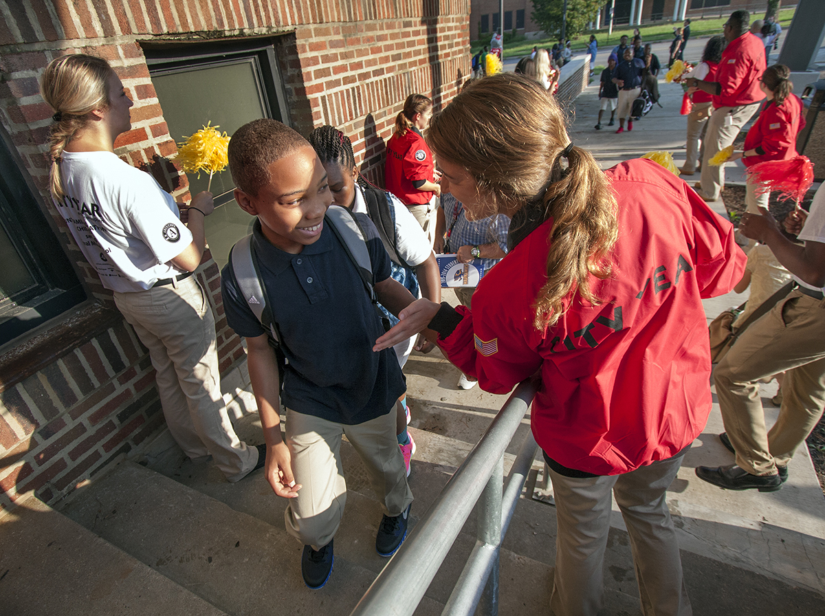 City Year KC with youth